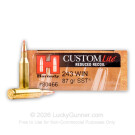 243 Win - 87 Grain SST - Hornady Custom Lite - 20 Rounds