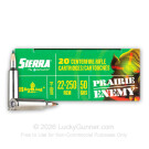 22-250 - 50 Grain BlitzKing - Sierra Prairie Enemy - 20 Rounds
