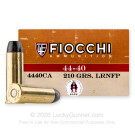 44-40 - 210gr Cowboy Action LRN - Fiocchi - 50 Rounds