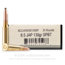 6.5 Japanese - 139 Grain SPBT - Bannerman - 20 Rounds