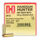 460 S&W Magnum - 200 Grain MonoFlex - Hornady Handgun Hunter - 20 Rounds