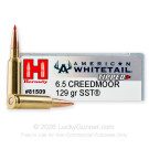 6.5 PRC - 129 Grain SST - Hornady American Whitetail Tipped - 20 Rounds