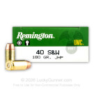 40 S&W - 180 Grain JHP - Remington UMC - 50 Rounds