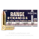 357 Mag - 142 Grain FMJTC - Fiocchi - 50 Rounds