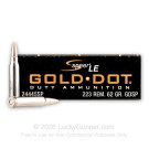 223 Rem - 62 Grain SP - Speer Gold Dot LE - 500 Rounds