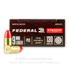 9mm - 130 Grain Total Synthetic Jacket - Federal Syntech PCC - 500 Rounds