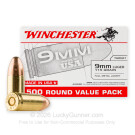9mm - 115 Grain FMJ - Winchester USA - 500 Rounds