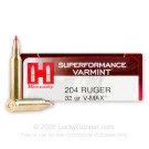 204 Ruger  - 32 gr Vmax - Hornady - 20 Rounds