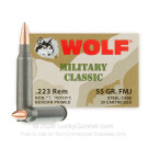 223 Rem - 55 gr FMJ - Wolf WPA MC - 20 Rounds