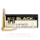 5.56x45 - 75 Grain Interlock HD SBR - Hornady BLACK - 20 Rounds