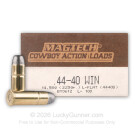 44-40 - 225gr Cowboy LFN - Magtech - 50 Rounds