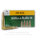 308 - 180 Grain FMJ - Sellier & Bellot - 20 Rounds