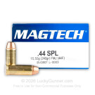 44 Special - 240 Grain FMJ - Magtech - 50 Rounds