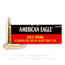 223 Rem - 62 Grain FMJBT - Federal American Eagle - 20 Rounds