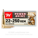 22-250 Rem - 64 Grain - PSP - Winchester Super-X - 20