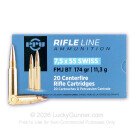 7.5x55 Swiss (Schmidt-Rubin) - 174 gr FMJBT- Prvi Partizan - 20 Rounds