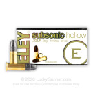 22 LR - 38 gr HP - Eley Subsonic - 50 Rounds