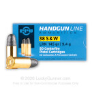 38 S&W - 145 gr LRN - Prvi Partizan - 50 Rounds