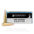 300 Savage - 180 Grain JSP - Federal Power-Shok - 20 Rounds