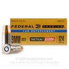 9mm - 124 gr Hydra-Shok JHP - Federal Law Enforcement - 50 Rounds