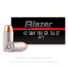 40 S&W - 180 gr TMJ Cleanfire - Blazer - 50 Rounds