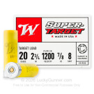 20 Gauge - 2-3/4" 7/8oz #8 - Winchester Super Target - 25 Rounds