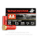 12 Gauge - 2-3/4" 1-1/8oz. #7.5 Shot - Winchester AA Light Target - 250 Rounds