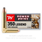 350 Legend - 180 Grain Power Point - Winchester Super-X - 20 Rounds