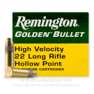 22 LR - 36 Grain CPHP - Remington Golden Bullet - 50 Rounds