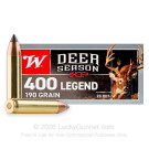 400 Legend - 190 Grain Extreme Point - Winchester Deer Season XP - 20 Rounds