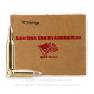 223 Rem - 55 Grain FMJ - American Quality Ammunition - 500 Rounds