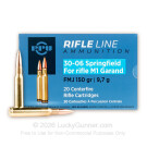 30-06 - 150 Grain FMJ - (M1 Garand) - Prvi Partizan - 20 Rounds