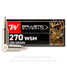 270 WSM - 150 Grain Polymer Tip - Winchester Ballistic Silvertip - 20 Rounds