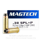 38 Special - +P 158 Grain SJHP - Magtech - 1000 Rounds