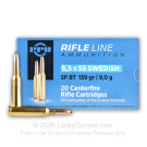 6.5x55mm Swedish - 139 gr SP - Prvi Partizan - 20 Rounds