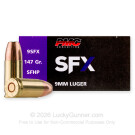 9mm - 147 Grain JHP - PMC SFX - 1000 Rounds