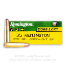 35 Remington - 200 Grain Soft Point - Remington Core-Lokt - 20 Rounds