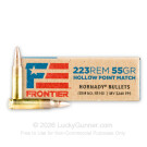 223 Rem - 55 Grain HP Match - Hornady Frontier - 20 Rounds