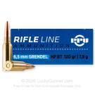 6.5 Grendel - 120 Grain HPBT - Prvi Partizan - 500 Rounds