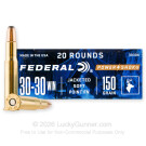 30-30 - 150 Grain SP Flat Nose - Federal Power-Shok - 20 Rounds