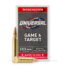 223 Rem - 55 Grain BTHP - Winchester Universal Game & Target - 1000 Rounds