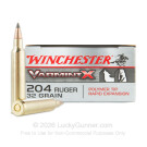 204 Ruger - 32 Grain Polymer Tipped - Winchester Varmint-X - 20 Rounds