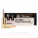22 ARC - 75 Grain ELD Match - Hornady BLACK- 20 Rounds
