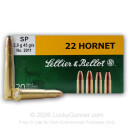 22 Hornet - 45 gr SP - Sellier & Bellot - 20 Rounds