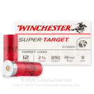 12 Gauge - 2-3/4" 1oz. #8 Shot - Winchester Super Target - 25 Rounds