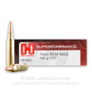 7mm Remington Mag - 162 Grain SST - Hornady Superformance - 20 Rounds