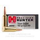 7mm WSM - 162 Grain ELD-X - Hornady Precision Hunter - 20 Rounds