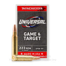 223 Rem - 62 Grain Open Tip - Winchester Universal Game & Target - 20 Rounds