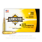 223 Rem - 55 gr FMJ - Armscor USA - 20 Rounds