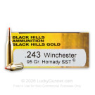 243 - 95 Grain SST Polymer Tip - Black Hills Gold - 20 Rounds